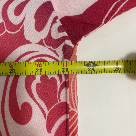 Natori Womens Floral Kimono Dress M Pink Wide Sleeve Pockets Artsy Resort - Picture 7 of 15